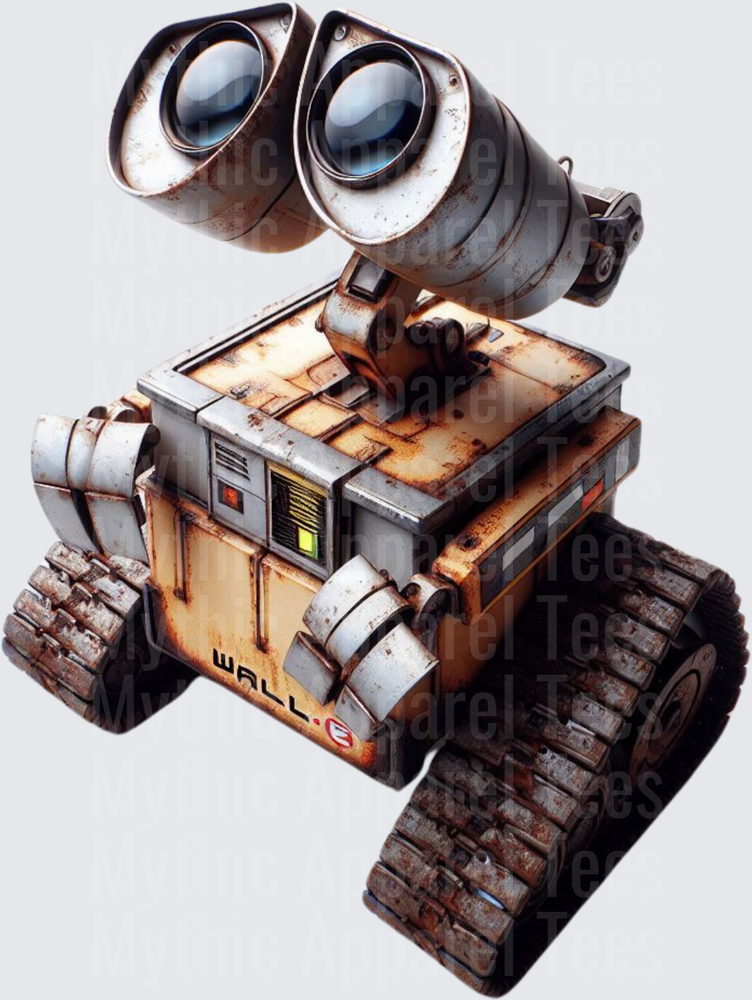 WALL-E Rusty Weathered Robot with Binocular Eyes and Tank Treads Pixar Character