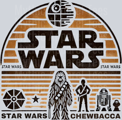 Chewbacca Star Wars Character DTF Star Wars Transfers