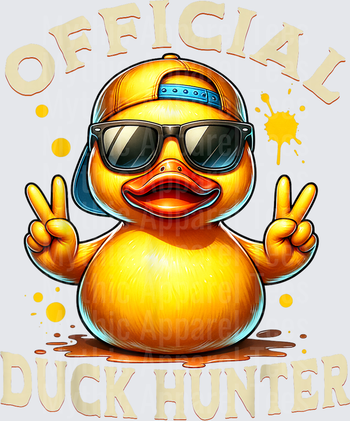 Jeep Ducks Official Duck Hunter Cool Rubber Duck Peace Sign