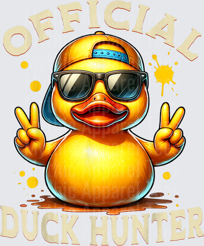 Jeep Ducks Official Duck Hunter Cool Rubber Duck Peace Sign