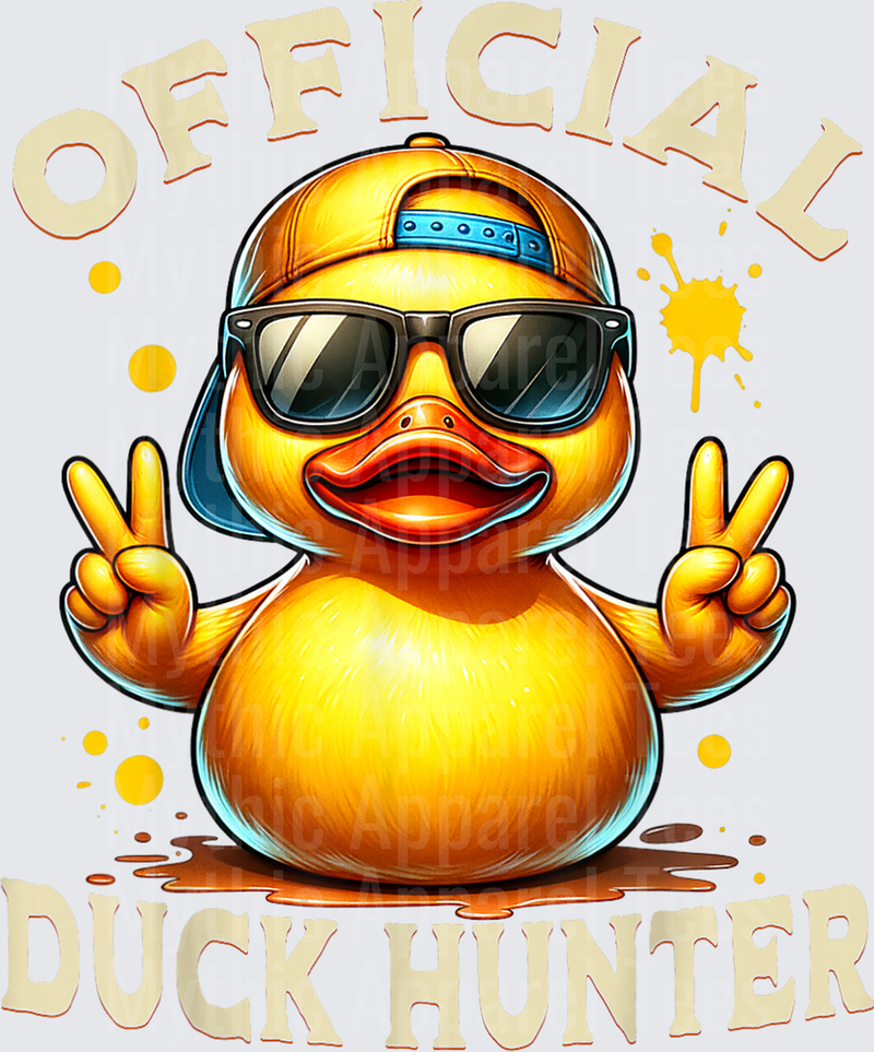 Jeep Ducks Official Duck Hunter Cool Rubber Duck Peace Sign
