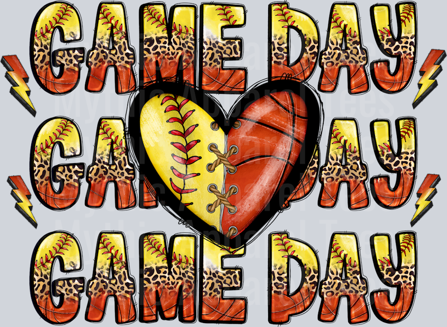 Game Day Basketball And Softball