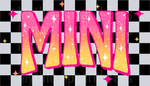 Mini Checkered Pink to Yellow, Hearts, Spring Transfers, Vintage Style, Momma Designs, DTF Transfer