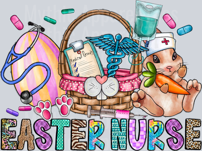 Easter Nurse Basket with Bunny