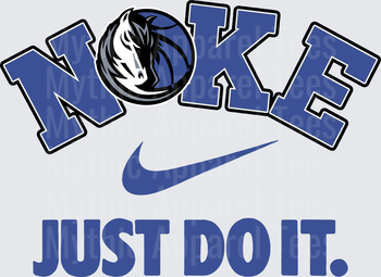 NIKE NBA Teams Dallas Mavericks Swoosh Just Do It Mashup