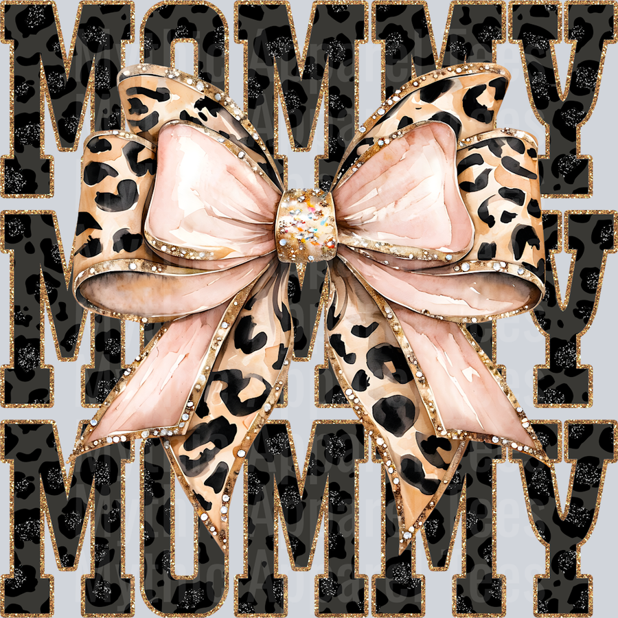 Leopard Bow Mommy