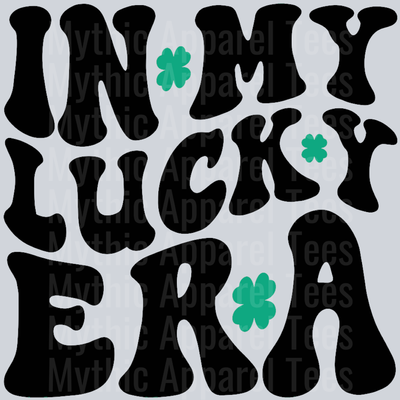 In My Lucky Era Wavy Retro Funny Designs St Patrick's Day