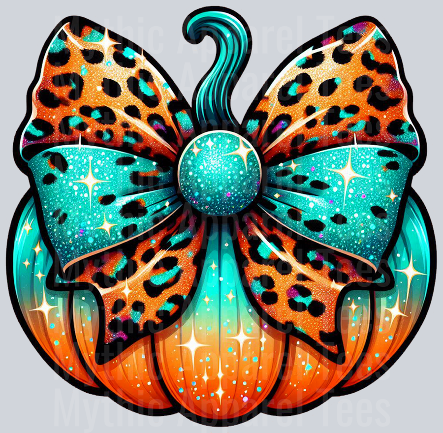 Turquoise Orange Pumpkin