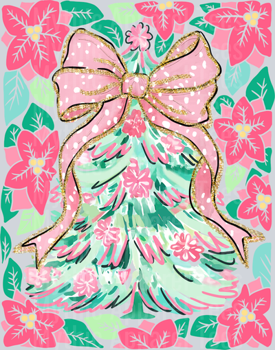 preppy christmas tree coquette