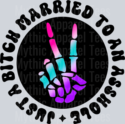 Color Just A Bitch Married To An Asshole Pocket