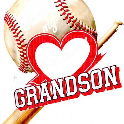 Grandma Grandpa Grandparents Baseball DTF Transfer