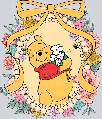 Pooh Winnie The Pooh Mirror Bracelet frame DTF Disney Transfers