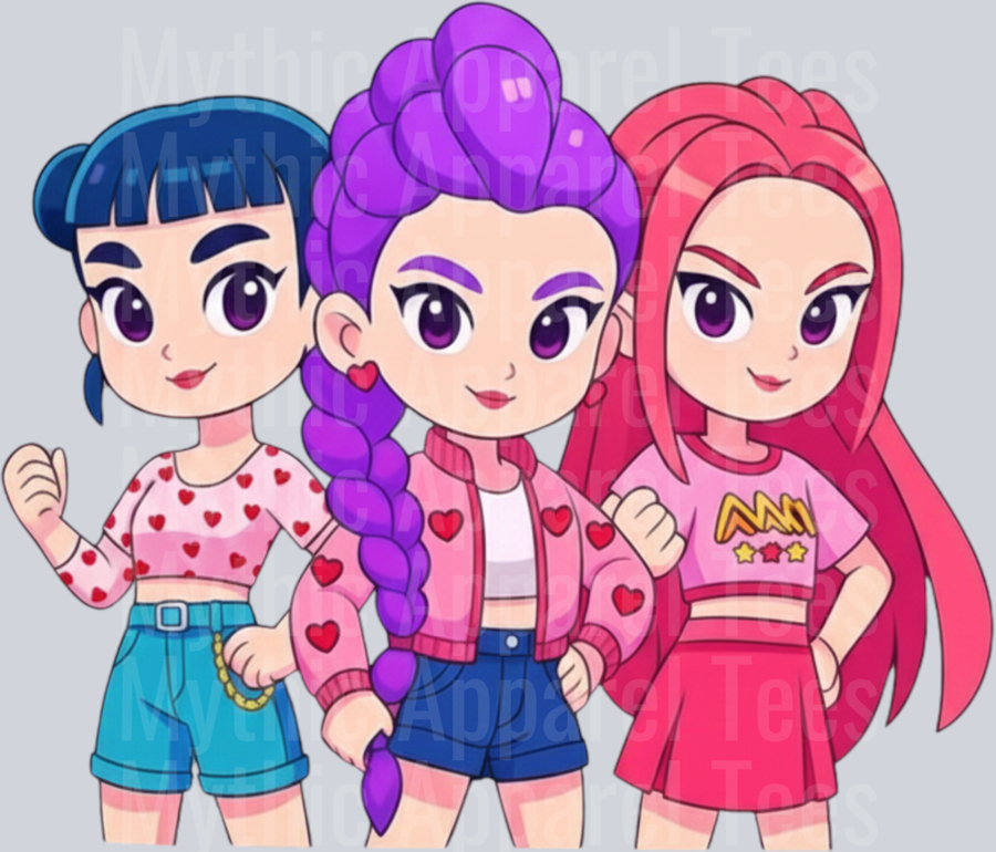 K-Pop Demon Hunters HUNTERX Valentines Day Transfers