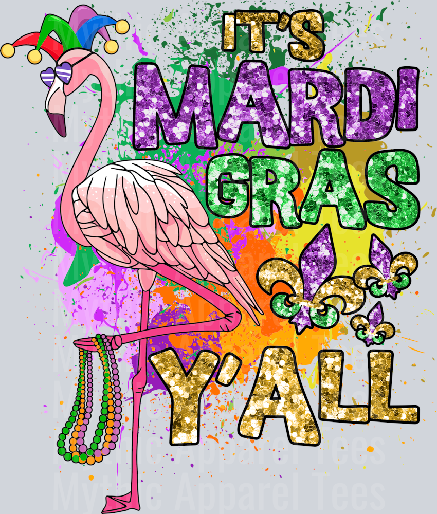 AZ731 Mardi Gras Rhinestone