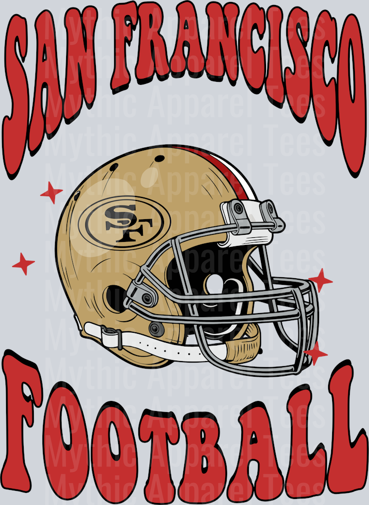 AZ1310 NFL FOOTBALL San Francisco 49ers football custom
