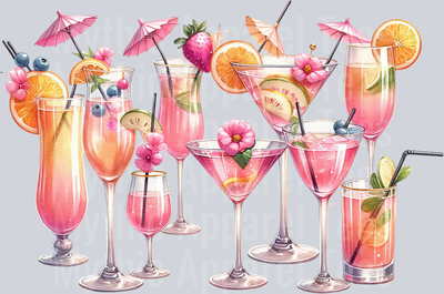 Mimosas and Cocktails DTF Wedding Transfers