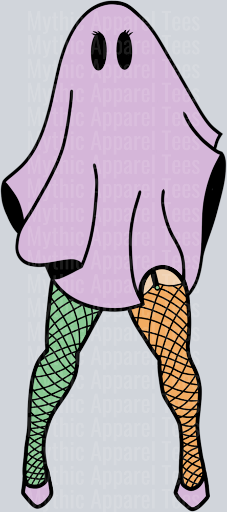 Bull Sheet Girl With Fish Net Halloween Purple