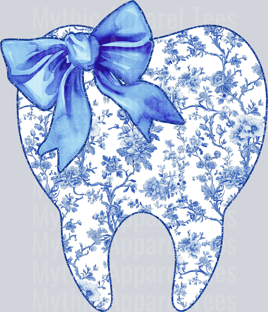 Light Blue Toile Tooth