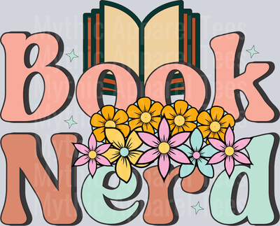 Retro Book Nerd SVG Design-01