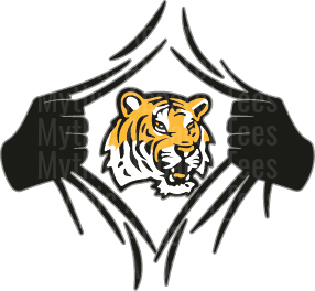 Fierce Tiger Mascot Chest Rip Hero Reveal