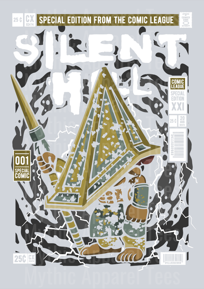 Silent Hill Comic Book Cover STYLE DTF Pop Culture Transfers