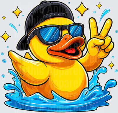 Jeep Ducks Cool Rubber Duck Snapback Shades Peace Sign Splash