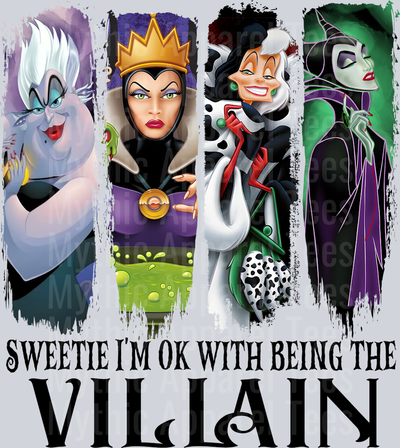 Sweetie Im ok being the villain 2 DTF Disney Villains Transfers