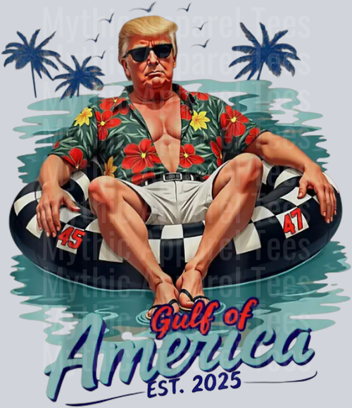 Funny Trump Shirt Gulf Of Us America Est 2025 T-Shirt 5 DTF Gulf Of America Transfers
