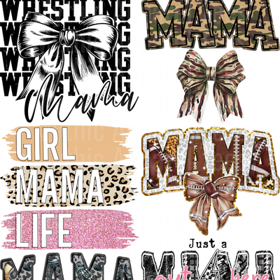 MAMA BUNDLE VARIETY 9 GANG SHEET 10 FULL SIZE IMAGES