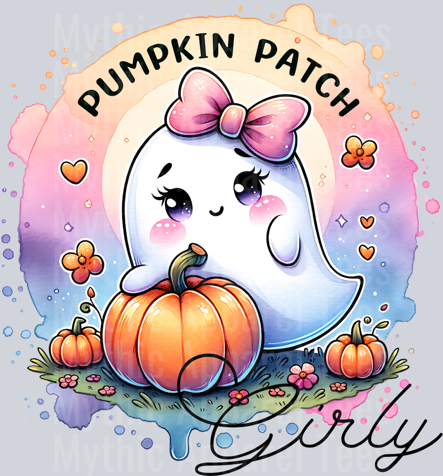 PUMPKIN PATCH GIRLY GHOST PNG