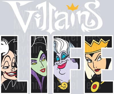 Villains LIFE DTF Disney Villains Transfers