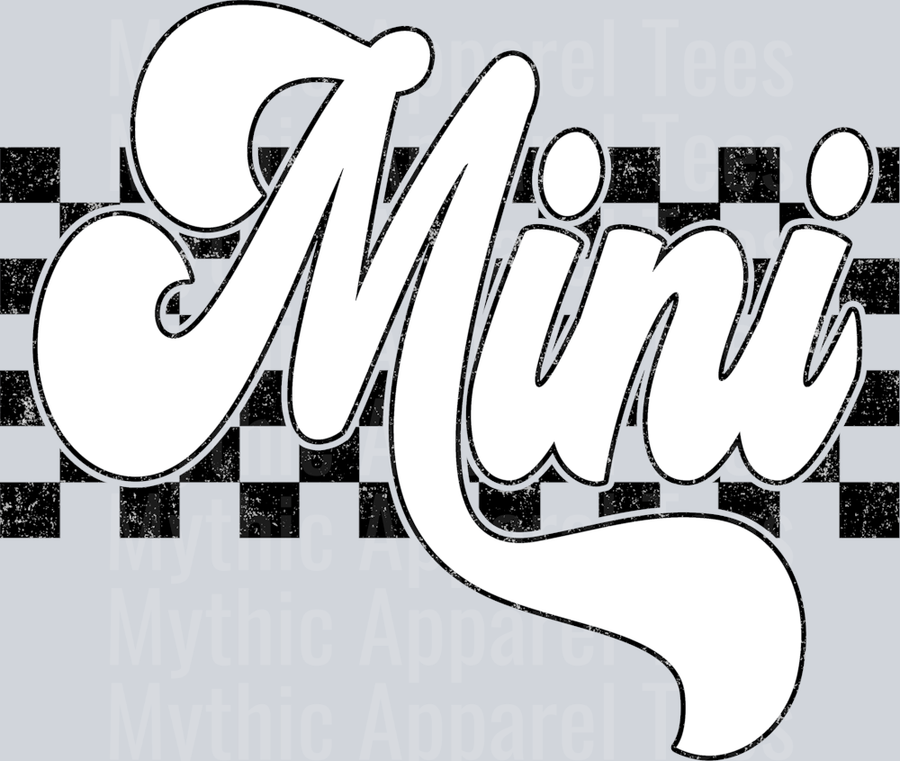 White Checkered Mini