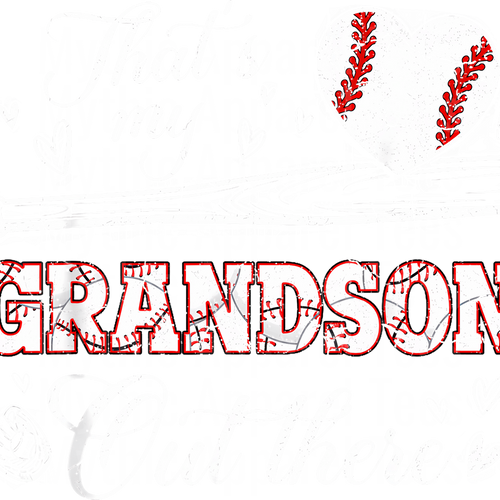 Grandma Grandpa Grandparents Baseball DTF Transfer