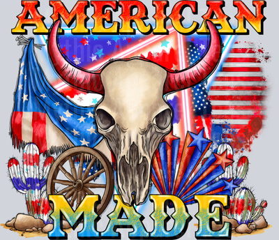 American Made 4th of july DTF Patriotic Transfers