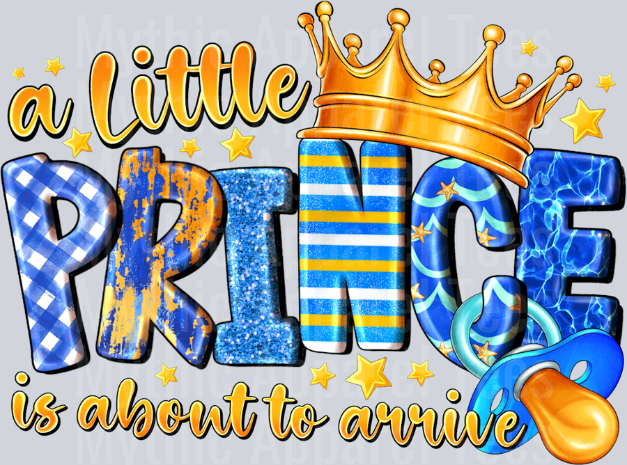 The Little Prince is About To Arrive Infant Boy Birth
