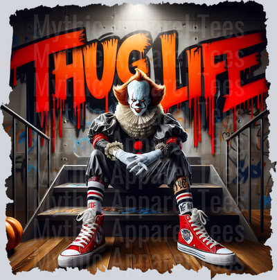 Pennywise Horror Movie Halloween DTF Thug Life Transfers