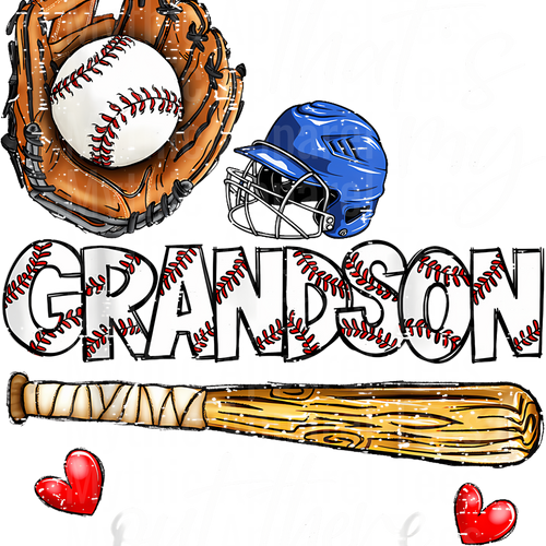 Grandma Grandpa Grandparents Baseball DTF Transfer