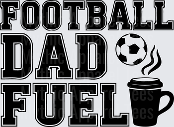 American Football Dad Fuel Soccer Ball Coffee Cup Graphic