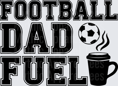 American Football Dad Fuel Soccer Ball Coffee Cup Graphic