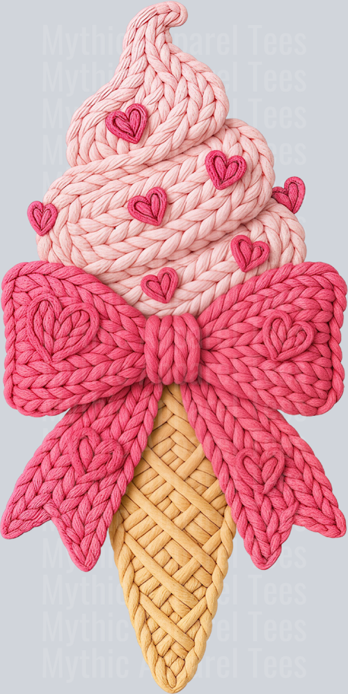 AZ629 Crochet Ice Cream Png