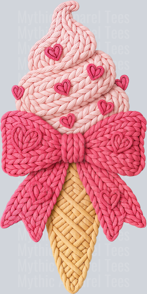 AZ629 Crochet Ice Cream Png