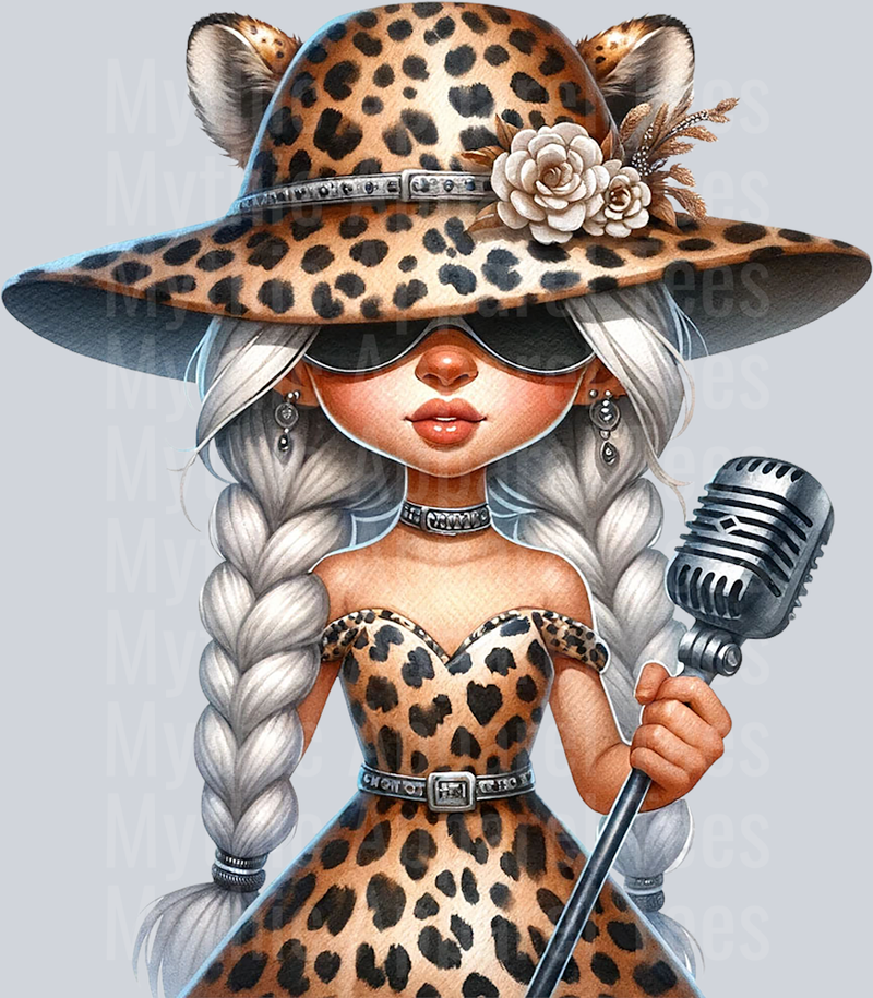 12 Gnome Girl Leopard Print Adorable DTF Gnome Transfers
