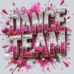 Dance Team Sequins Transfers, Maroon, Cheerleading Designs, Sparkle, DTF Transfer