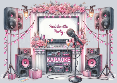 BACHELORETTE PARTY Karaoke DTF Wedding Transfers
