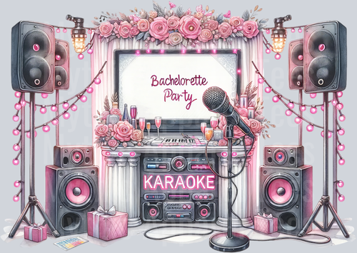 BACHELORETTE PARTY Karaoke DTF Wedding Transfers