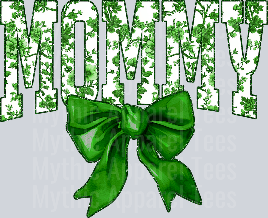 Green Toile Mommy