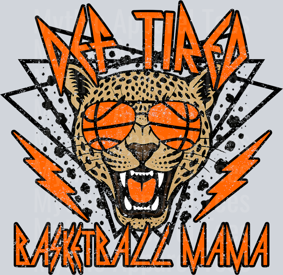 Def Tired Basketball Mama School Spirit & Sports