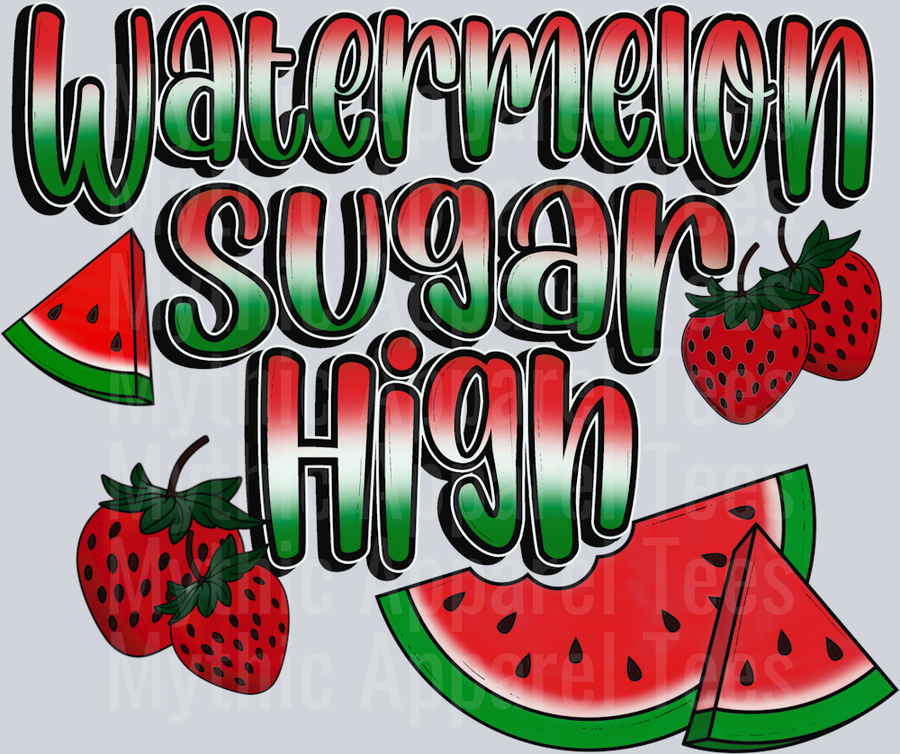 Watermelon sugar high Song Lyrics DTF Summer Transfers