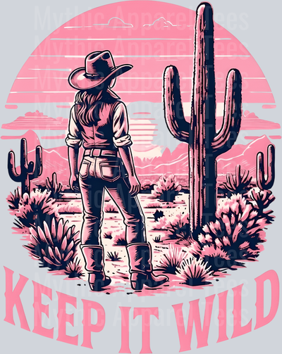 Keep it wild pink sunset Cowgirl Western Southern Girl Pink