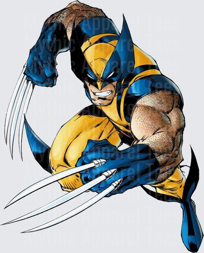 Marvel Super Heroes Wolverine Classic Yellow Blue Suit Claws